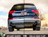 Rokblokz 10-15 Audi Q7 Rally Flap size VS. Splash Guard - Rear view