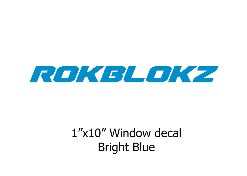 "ROKBLOKZ" Window stickers