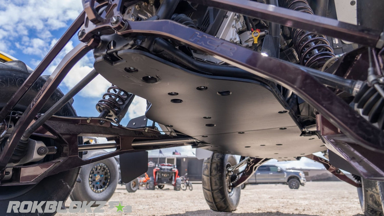 2022 Polaris RZR PRO R featuring Rokblokz Ultimate Skid Plate System - Tail section