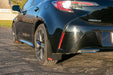 2020 Toyota Corolla ft Rokblokz Rally Mud Flaps in Black w/ Red Logos