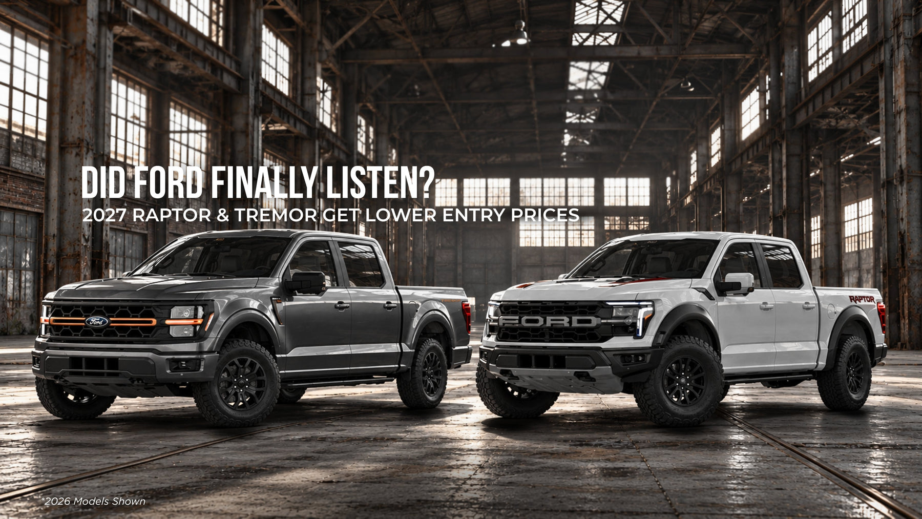Ford F-150 Raptor and Tremor