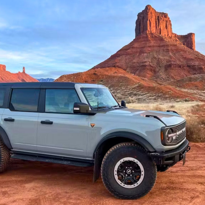 Ford Bronco Mud Flaps on Bronco in Southern Utah
