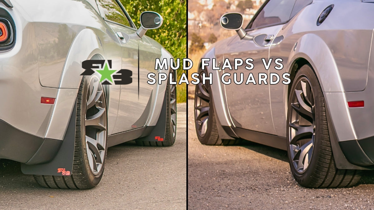 What's the difference between mud flaps and splash guards?