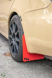 08 Subaru WRX Ft. Rokblokz Rally Mud Flaps - Red, Short Rear
