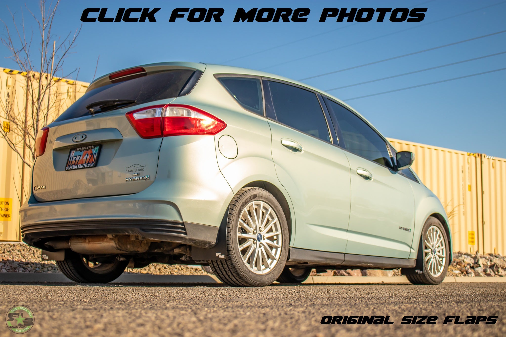 Ford C-Max 2013-2019 Rally Mud Flaps — RokBlokz