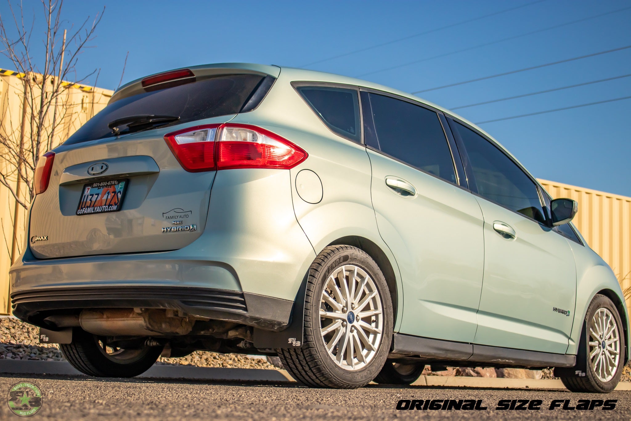 Ford C-Max 2013-2019 Rally Mud Flaps — RokBlokz