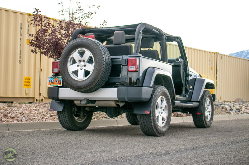 Jeep Wrangler (JK, JKU) 2007-2018 Quick Release Mud Flaps - FRONT ONLY