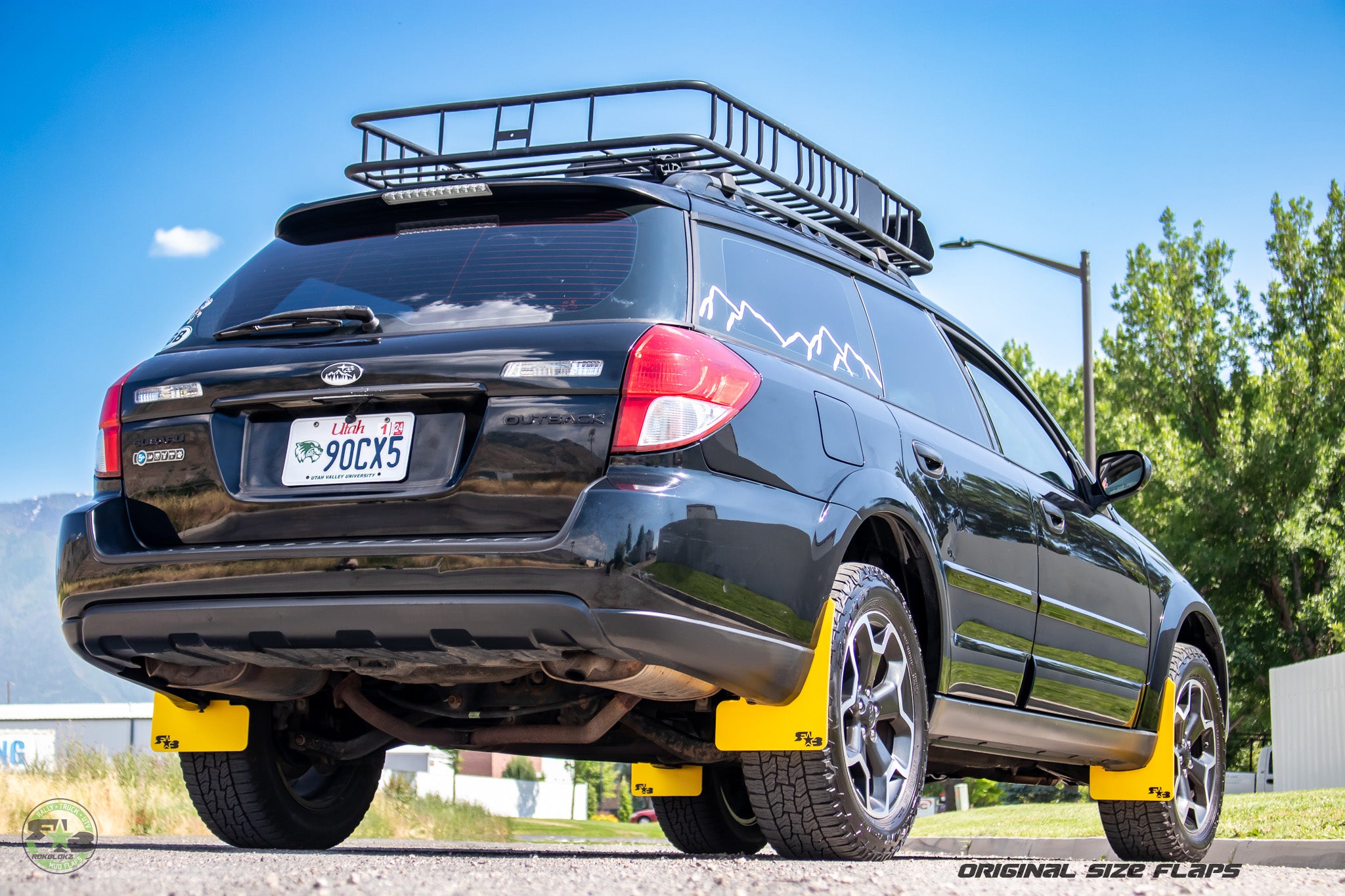 ゾンビハルク Subaru Outback 2008-2009 Rally Mud Flaps — RokBlokz
