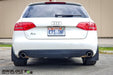 08-16 Audi A4 Wagon Featuring Rokblokz Rally Mud Flaps in Black - Rear view