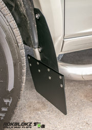 2009 (4th Gen) Ram 1500 Featuring Rokblokz Step Back Mud Flaps - how it mounts
