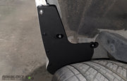 Detail view of Lexus GX 460 rear mud flap delete fitment