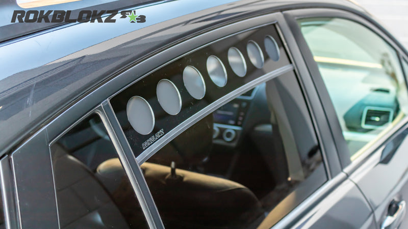 13-17 Subaru Crossrek featuring Rokblokz Window vents - up close