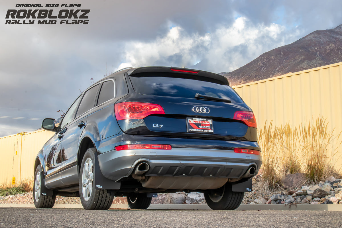 Audi Q7 SUV 2010-2015 Rally Mud Flaps — RokBlokz