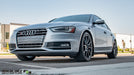 2015 Audi S4 Sedan Featuring Rokblokz Splash Guards in Black - front view