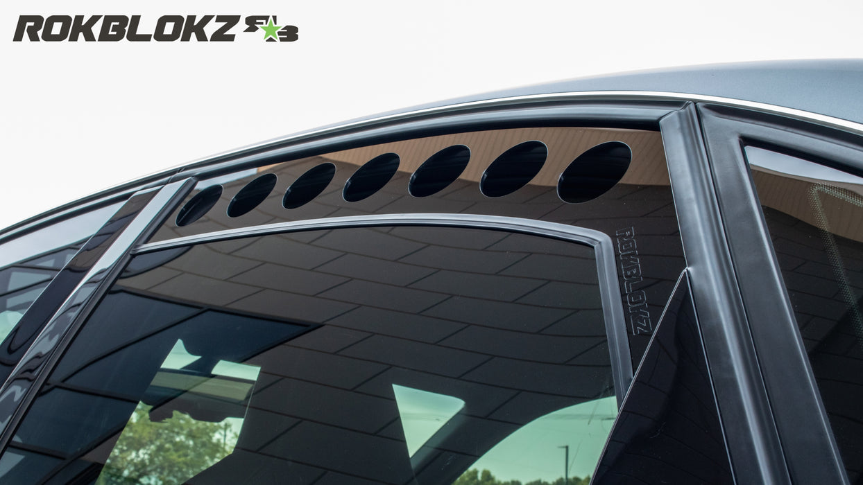 2011-2016 Audi A4-S4 featuring Rokblokz Window Vent - up close back