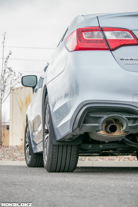 15-19 Subaru Legacy featuring Rokblokz Splash Guards in Black