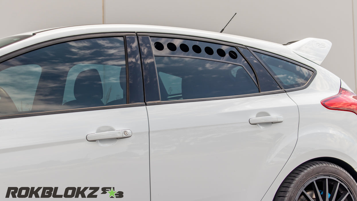 2012-2019 Ford Focus, ST, RS Featuring Rokblokz Single Row Window Vents