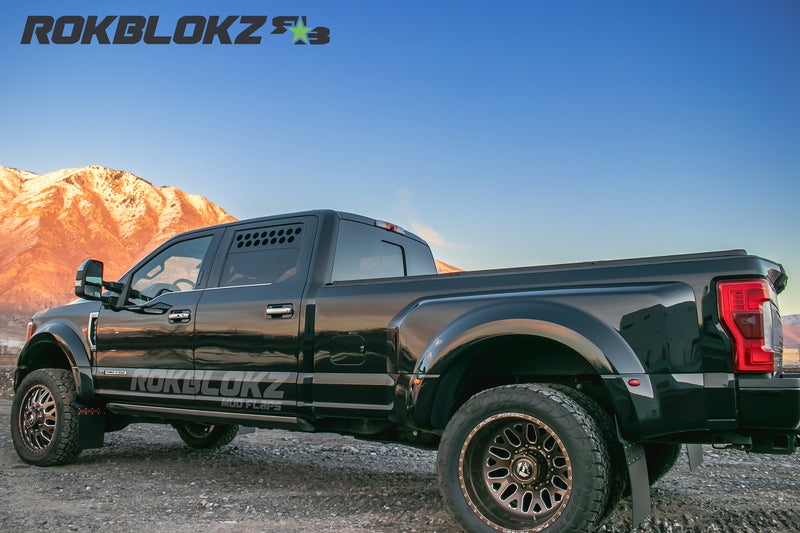 2017 Ford F-450 Featuring Rokblokz Window Vents - Double Row.5