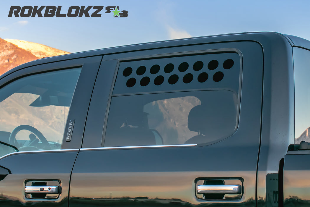 2017 Ford F-450 Featuring Rokblokz Window Vents - Double Row.3
