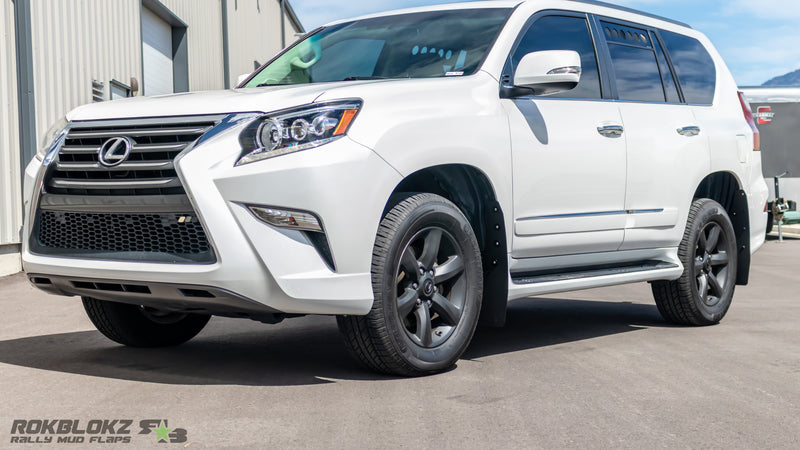 Side view of 2010-2023 Lexus GX 460 mud flaps