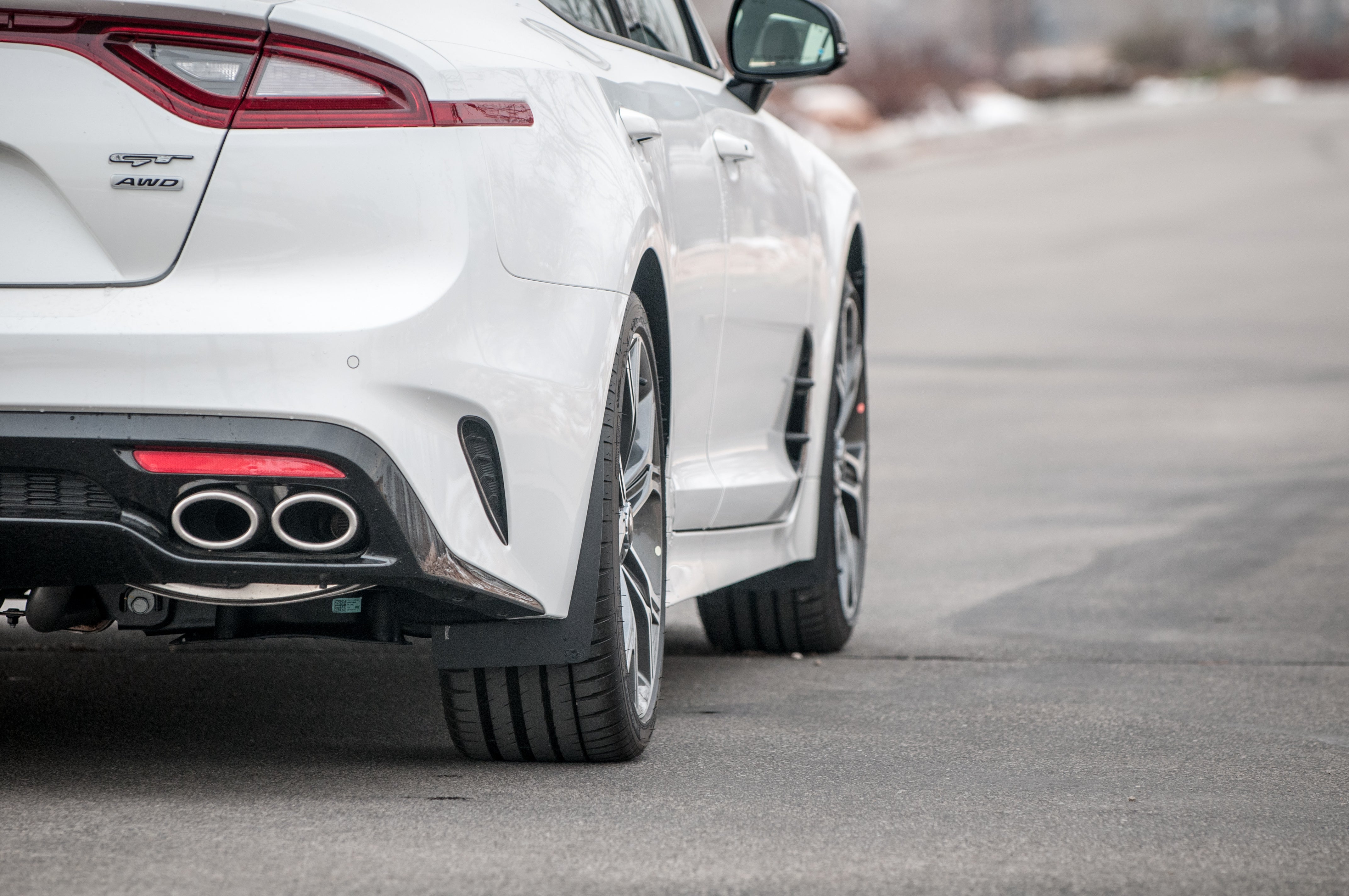 Kia Stinger 2018-2023 Splash Guards & Rally Style Mud Flaps — RokBlokz