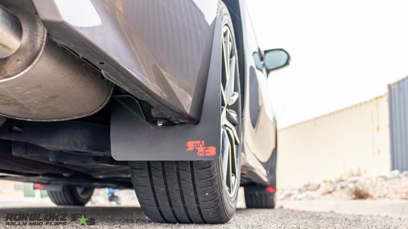 2018-2024 Toyota Camry Featuring Rokblokz Rally Mud Flaps - Rear flap