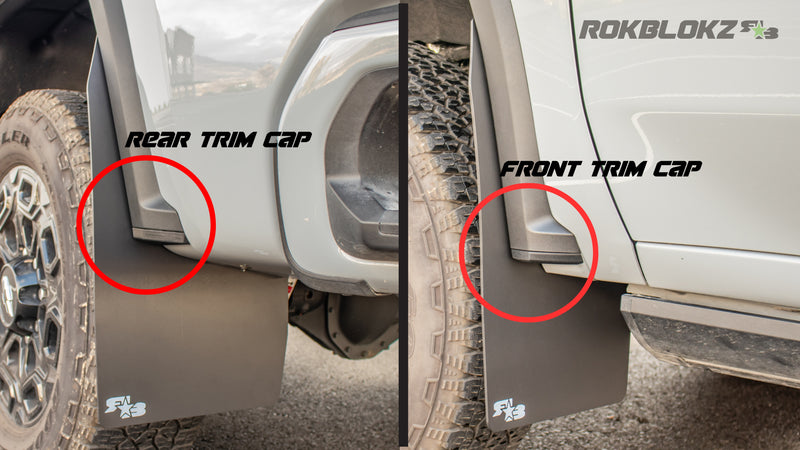 2020+ Chevrolet Silverado 2500/3500HD Featuring Rokblokz splash guard/trim delete - Front & Rear