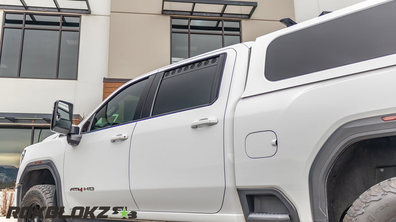 2020+ GMC Sierra 3500 AT4 HD Featuring Rokblokz Window Vents - 3