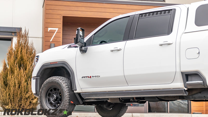 2020+ GMC Sierra 3500 AT4 HD Featuring Rokblokz Window Vents - Main 