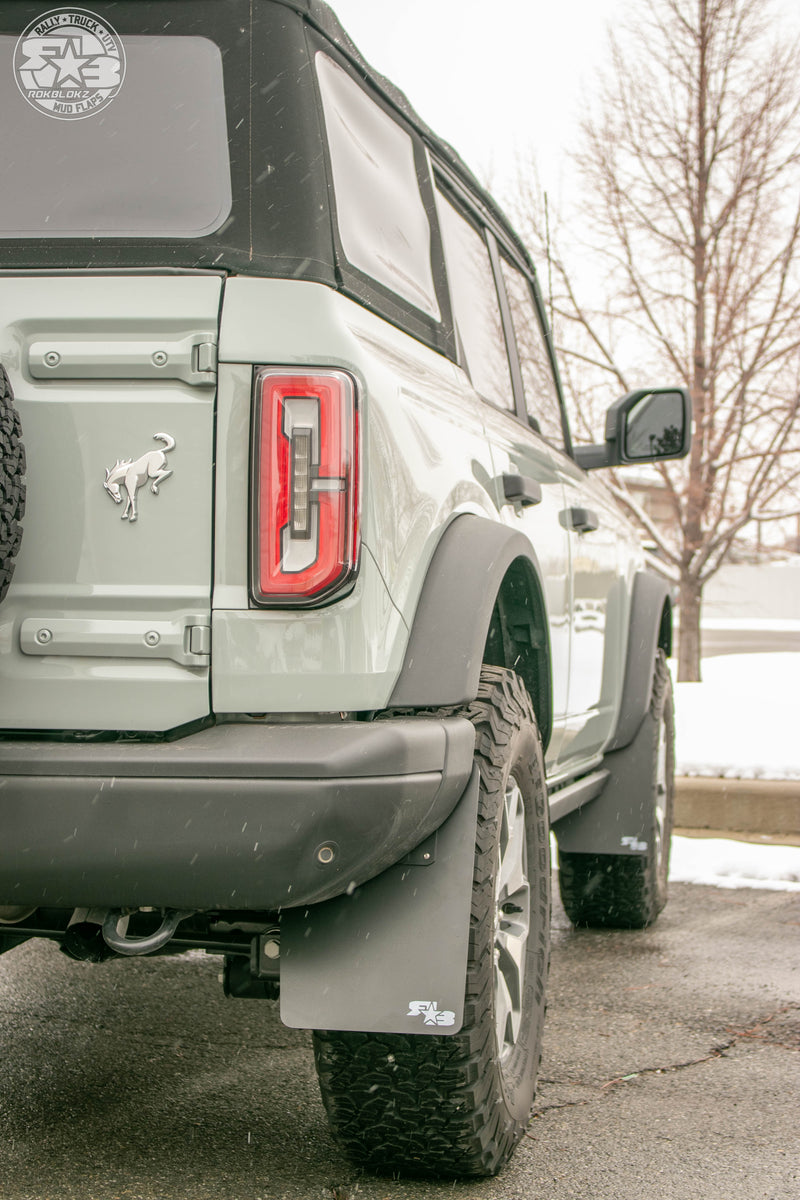 2021 Bronco Badlands ft Rokblokz Original Mud flaps - passenger side