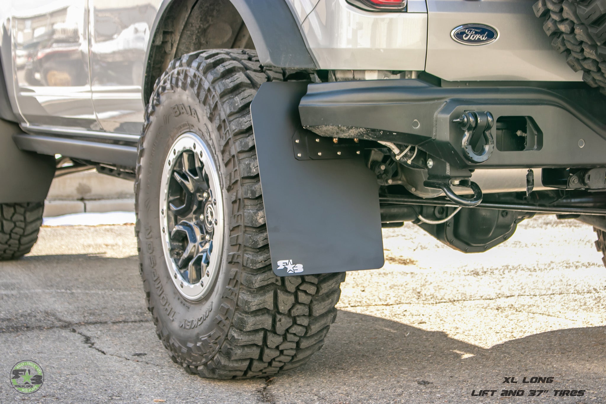 Ford Bronco Mud Flaps 2021+ - Quick Release - XL SIZE — RokBlokz