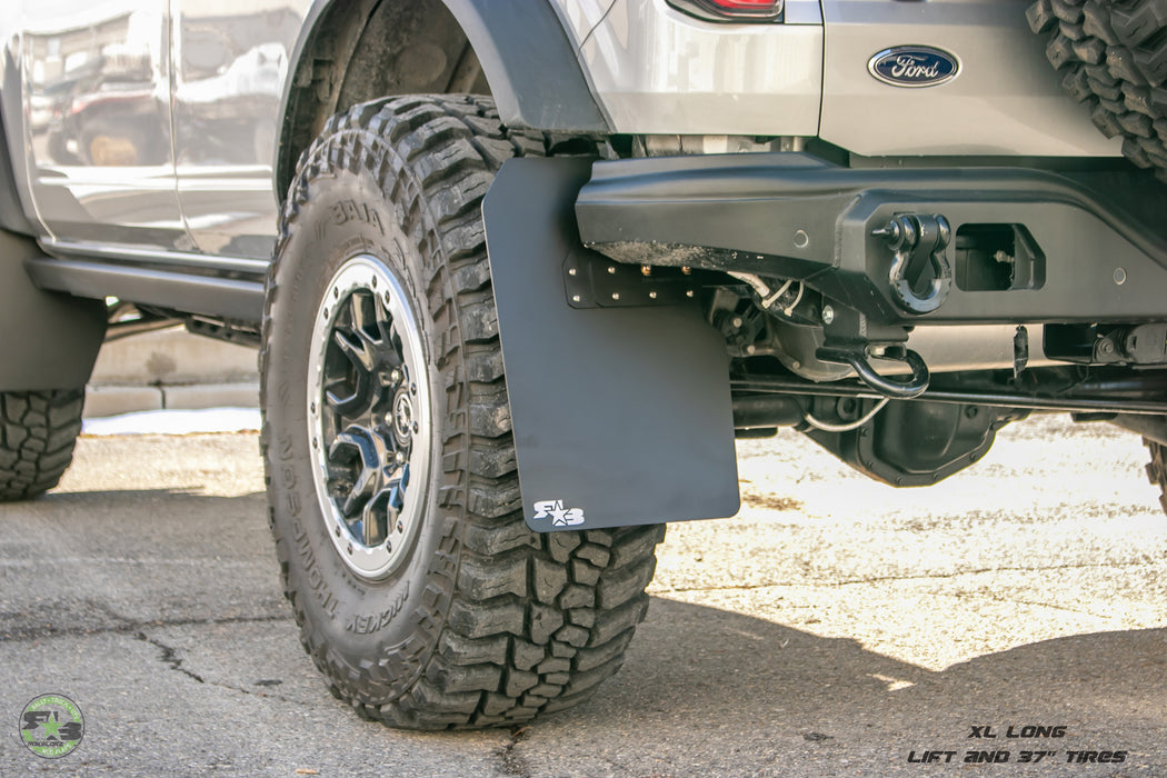 Bro Flaps: Non-sasquatch Front and Rear Mudflaps / Splash Guards for  Bronco, With or Without Factory Rock Sliders and Factory Sidesteps -   Ireland