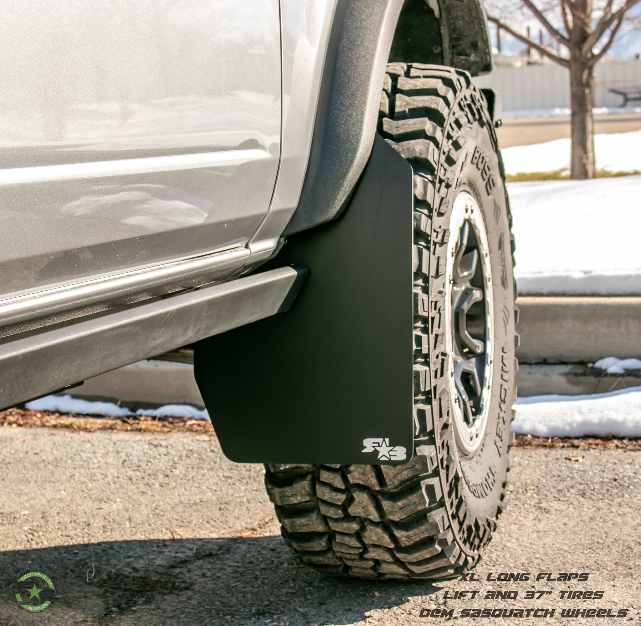 Ford Bronco Mud Flaps 2021+ - Quick Release - XL SIZE — RokBlokz