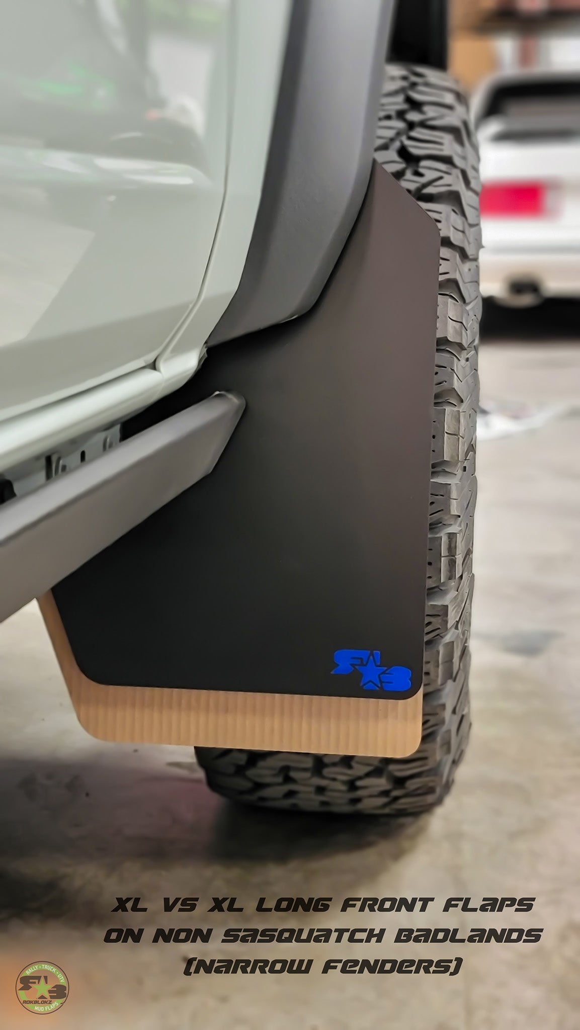 Ford Bronco Mud Flaps 2021+ - Quick Release - XL SIZE — RokBlokz