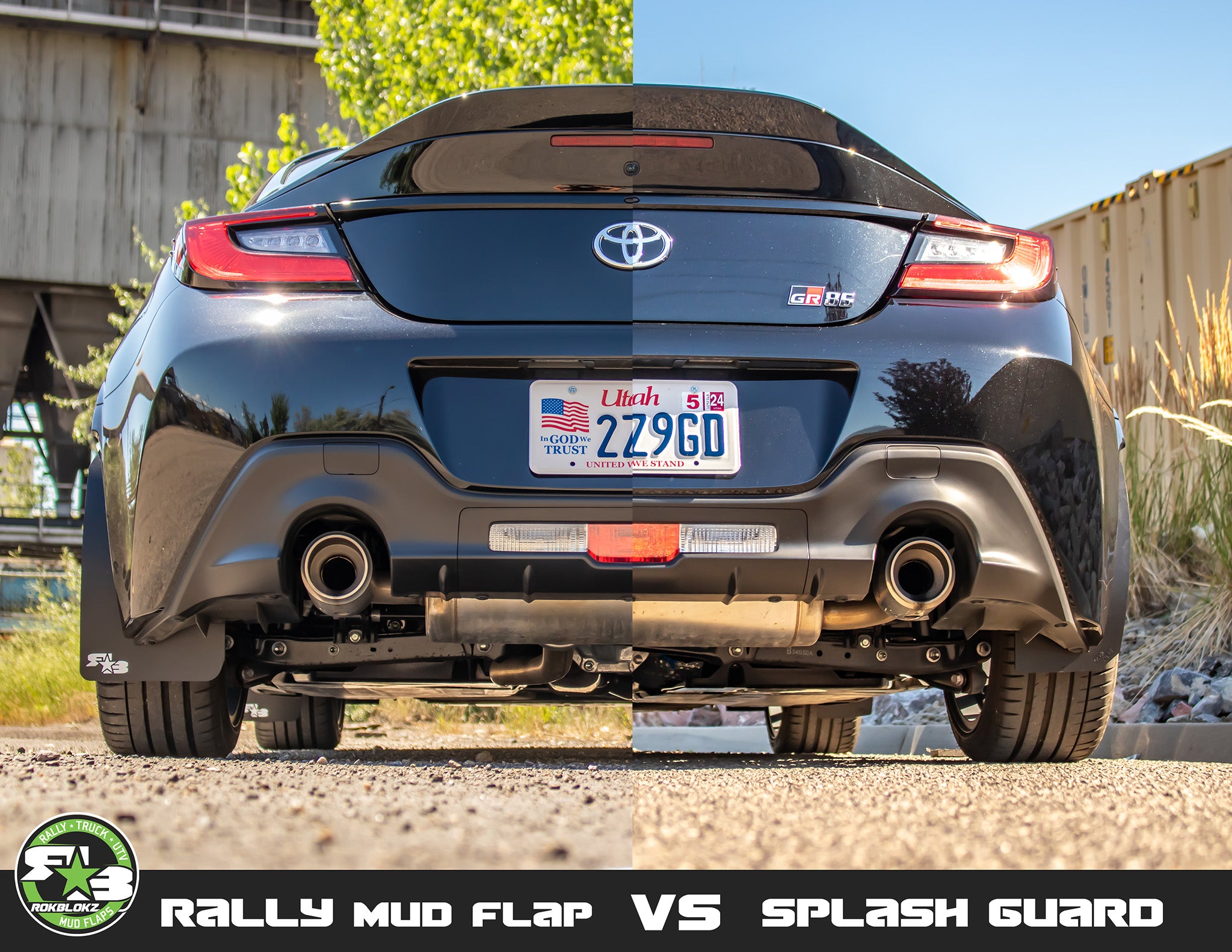 Toyota GR86 2022+ Rally Mud Flaps — RokBlokz