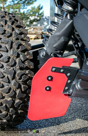 2022 Polaris RZR Pro R FT. Rokblokz Trailing Arm Replacment Flaps for OEM Bracket - front view 4
