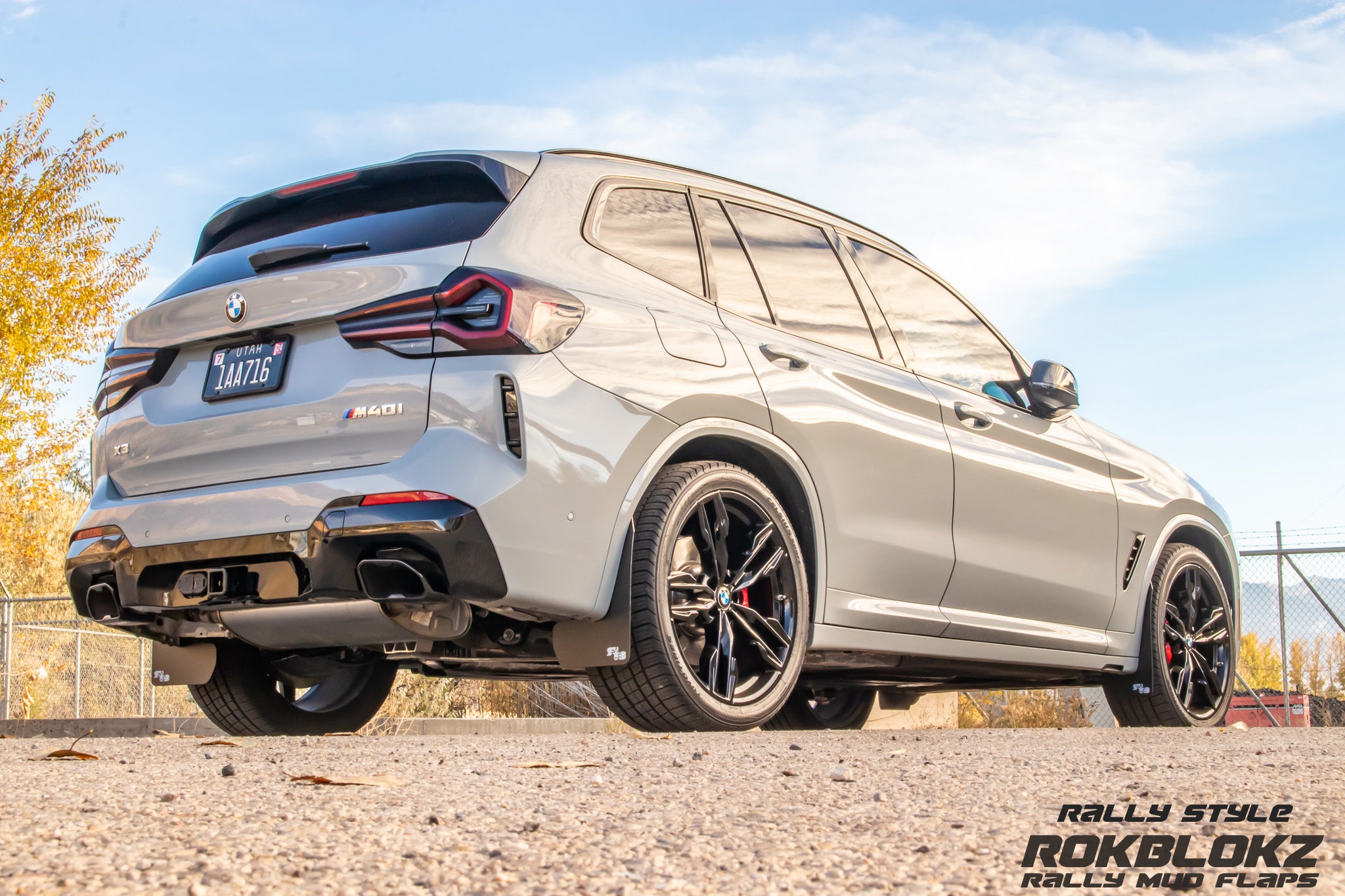 BMW X3 M40i 2022-2024 Rally Mud Flaps — RokBlokz