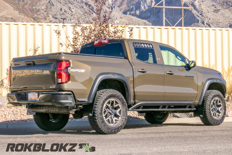 2023 Chevy Colorado ZR2 Featuring Rokblokz Window Vents - single row