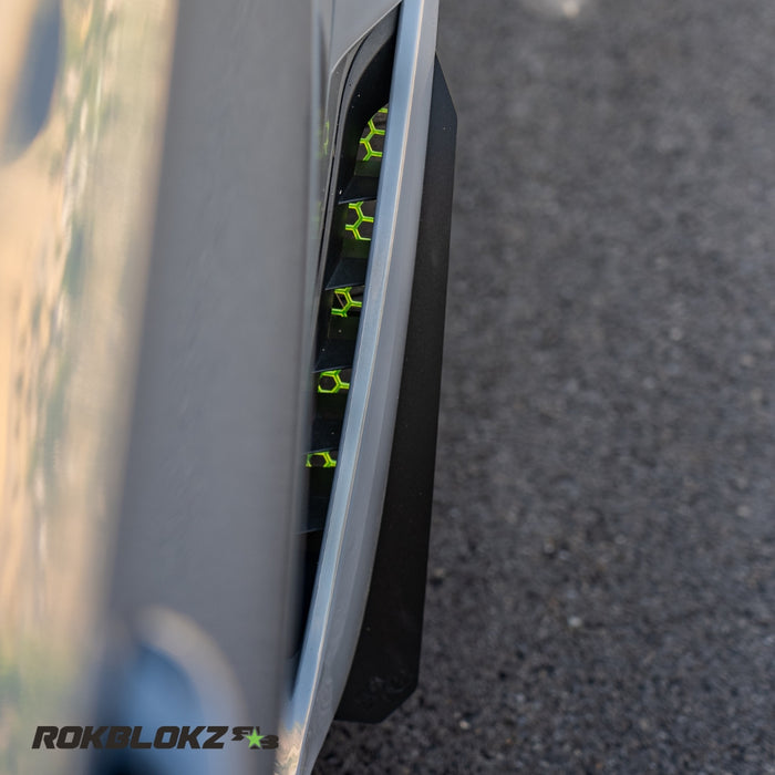 Rokblokz Hex Mesh Rock Guard on 2023+ Honda Civic Type R - from behind