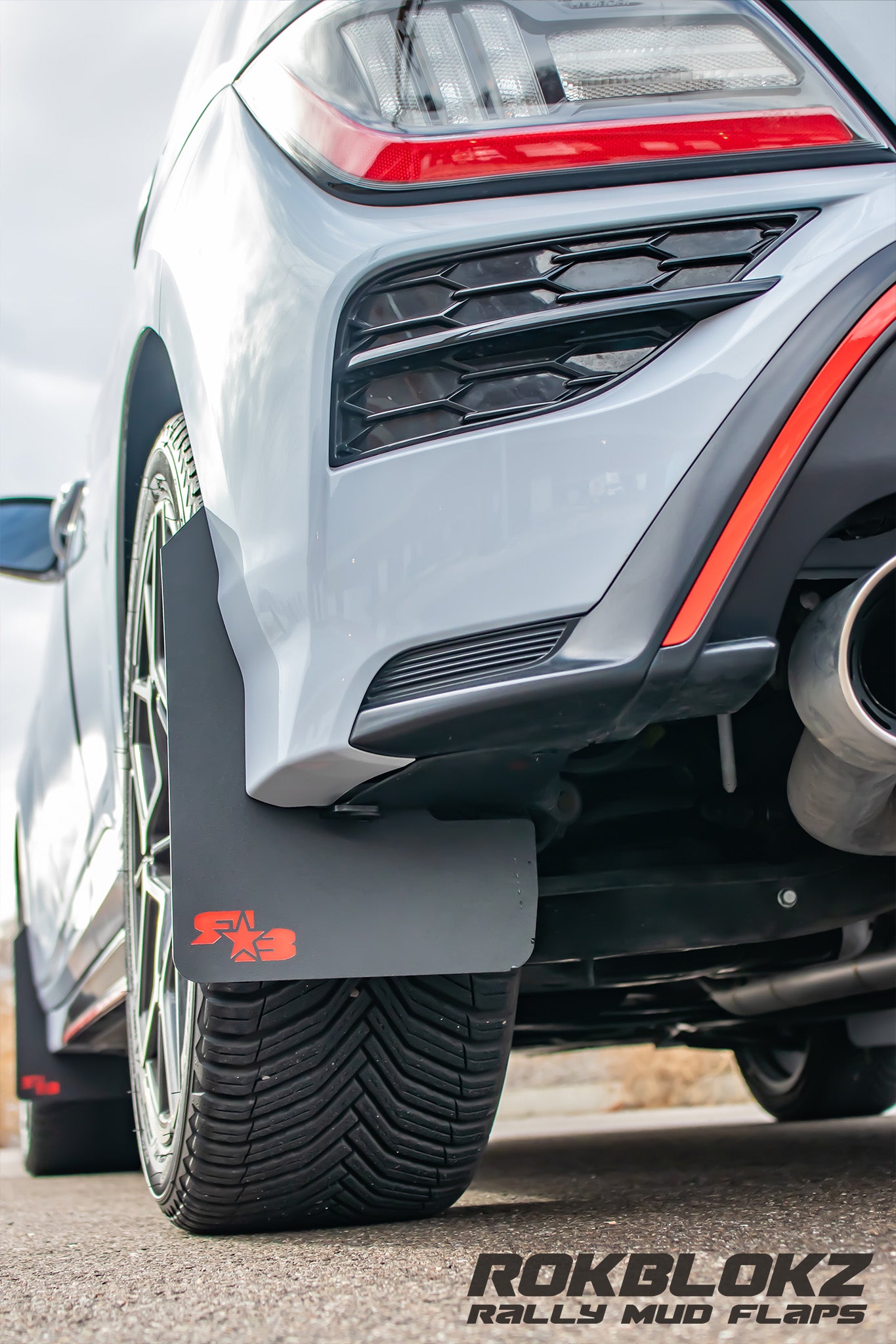 Hyundai Kona 2018-2023 Rally Mud Flaps — RokBlokz