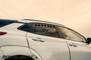 18-23 Hyundai Kona Featuring Rokblokz Window Vents - close up