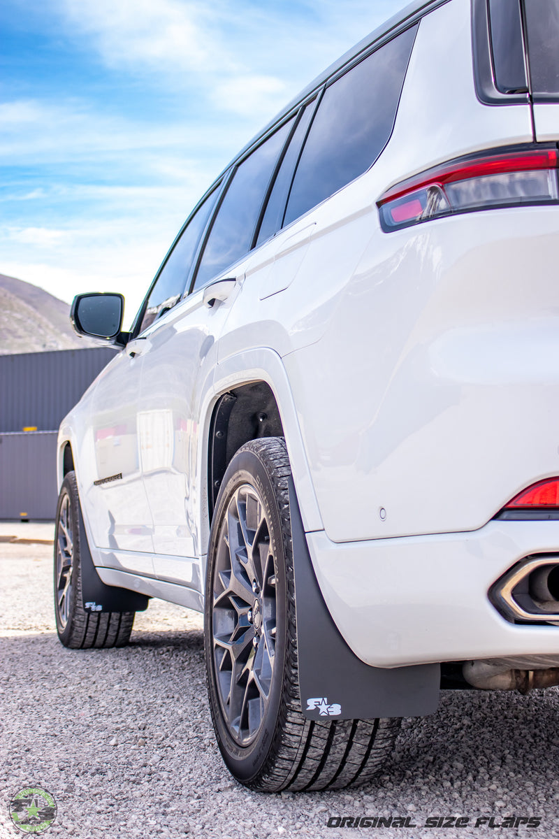 Muslogy for Grand Cherokee 2025 2024 2023 2022 Mud Guards Front & Rear Splash Guard No Drilling Required Mud Flaps Compatible with 5th Gen Jeep Grand Cherokee (Non L) 2022-2024 2025 Accessories Muslogy for Grand Cherokee 2025 2024 2023 2022 Mud Guards Front & Rear Splash Guard No Drilling Required Mud Flaps Compatible with 5th Gen Jeep Grand Cherokee (Non L) 2022-2024 2025 Accessories