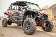 2023+ Kawasaki KRX 4 1000 FT. Rokblokz UTV Fender Kit, and mud flaps - Front 3/4 view