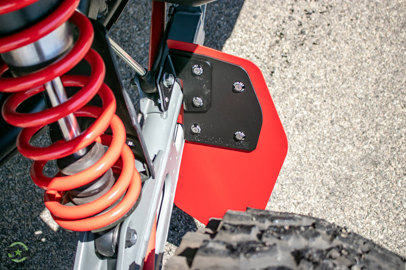 2023 Polaris RZR Turbo R ft. Rokblokz Trailing Arm mud flaps.2