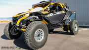 2024 Can-Am Maverick R equipped with Rokblokz Knuckle mounted front fender and body mounted rear fender