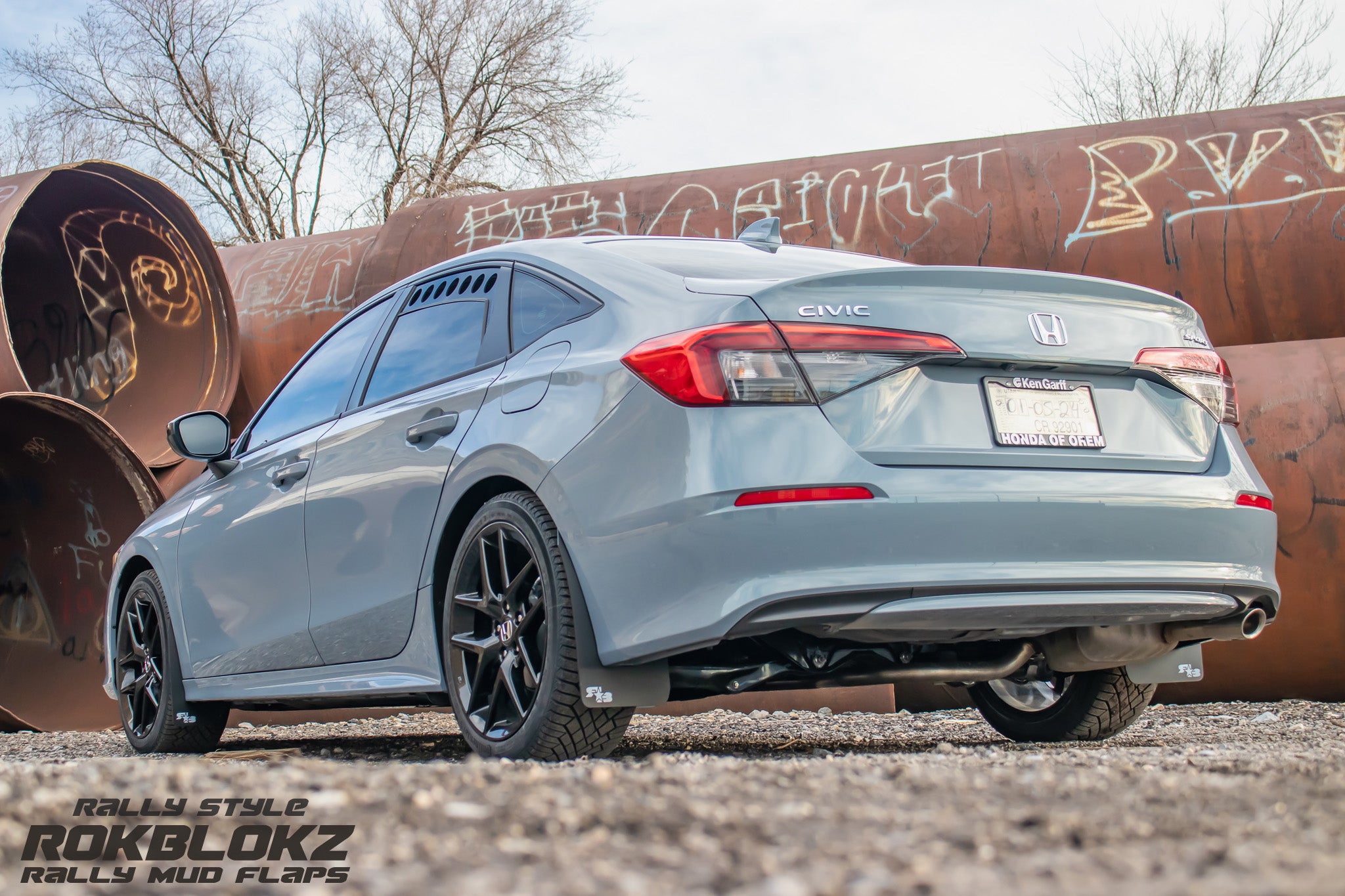 RallyUK リクエスト2点販売 Honda Civic Sedan 2022+ Rally Mud Flaps — RokBlokz