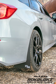 11th Gen  Honda Civic FT. Rokblokz Rally Mud Flaps in Black - Rear
