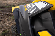 2024 CanAm Maverick R Ft. Rokblokz Fender extension kit w/yellow accents - rear 2