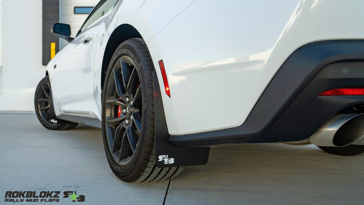 2024 Mustang GT Featuring Rokblokz Rally Style Mud Flaps -  rear flap