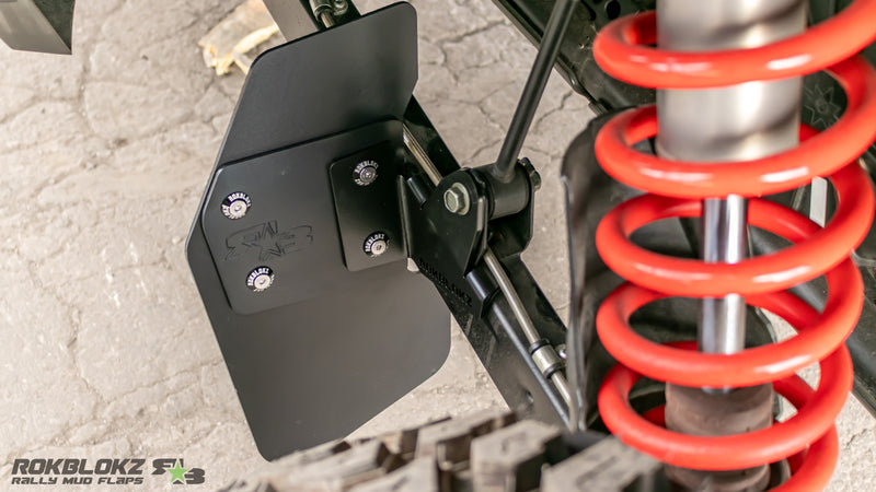 2024 Polaris RZR XP Featuring Rokblokz Trailing Arm Mud Flaps in black (3)